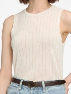 The Ladder Tank -- Cream 10 The Ladder Tank -- Cream -Frame Fashion Shop WF25KSW021 CREA 4322