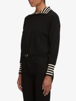 The Sailor Pullover -- Black Multi -Frame Fashion Shop WF25KSW026 BKMU 9485