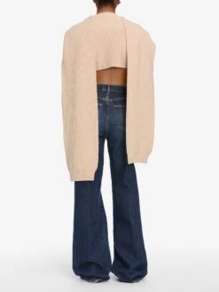 The Scarf Sweater -- Pink Sand -Frame Fashion Shop WF25KSW031 PKSD 5227