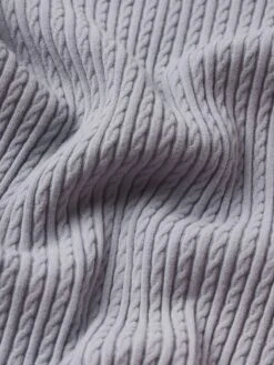 The Fine Cable Tank -- Grey Blue 13 The Fine Cable Tank -- Grey Blue -Frame Fashion Shop WF25KSW043 GRBL FABRICDETAIL