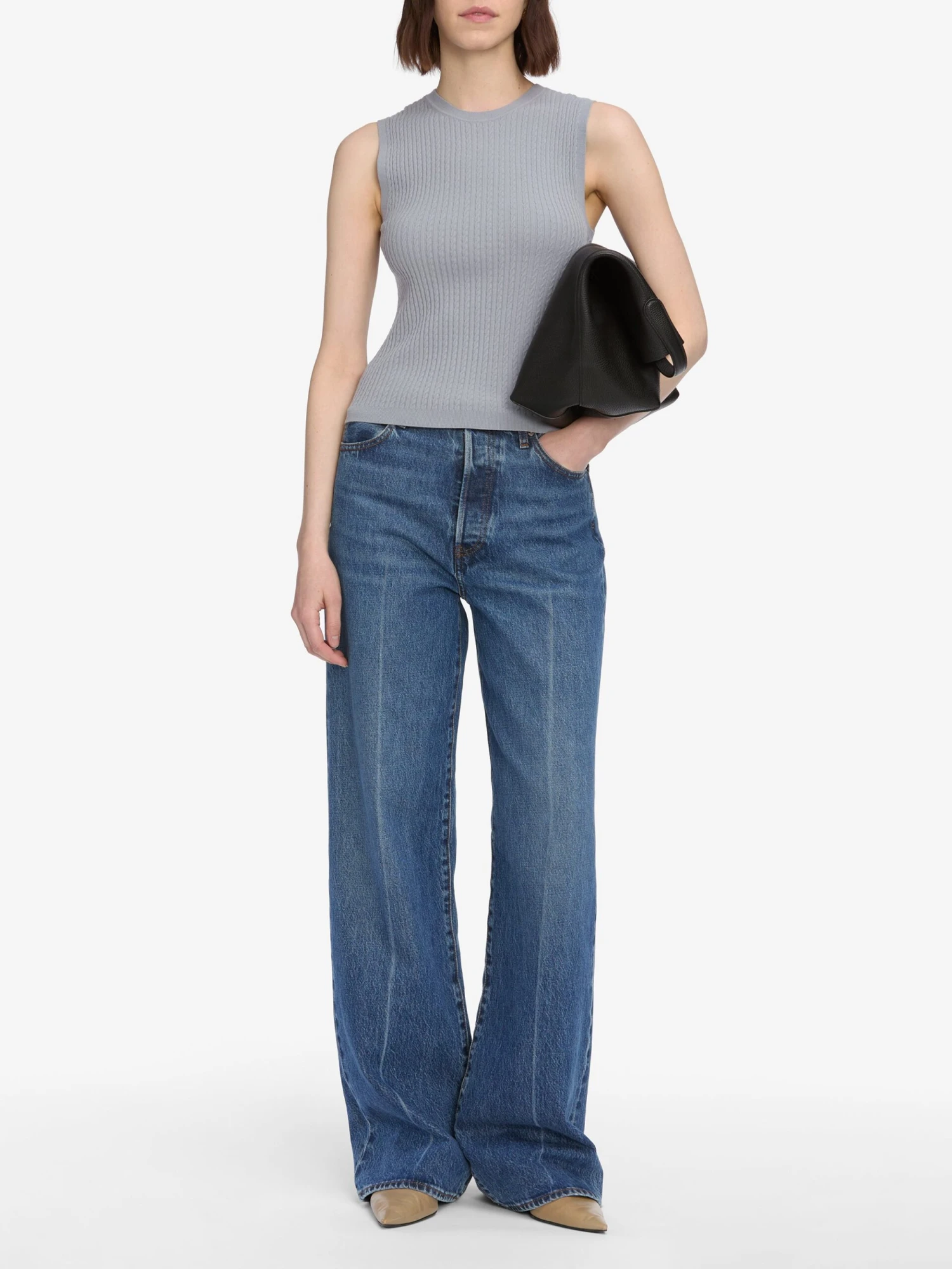 The Fine Cable Tank -- Grey Blue 2 The Fine Cable Tank -- Grey Blue - Image 2