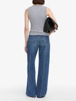 The Fine Cable Tank -- Grey Blue 12 The Fine Cable Tank -- Grey Blue -Frame Fashion Shop WF25KSW043 GYBL 4823