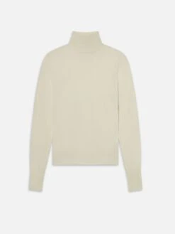 Slim Turtleneck -- Cream