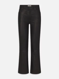 The Leather Reboot Crop -- Black