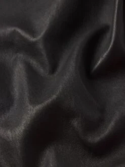 The Leather Reboot Crop -- Black -Frame Fashion Shop WF25LPA005 BLK FABRICDETAIL