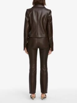 The Leather Cuffed Jacket -- Dark Brown -Frame Fashion Shop WF25LPA005 TRUF WE25LJA001 DKBR 6124 a4c92da5 238d 466a 9b45 653757b85395