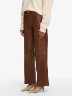 Le Slim Palazzo Leather -- Cedar -Frame Fashion Shop WF25LPA010 CEDA WF25KSW054 CREA 8895