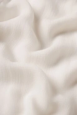 The Wisp Tie Blouse -- Cream -Frame Fashion Shop WF25WBL002 CREA FABRICDETAIL