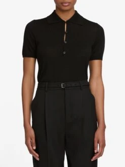 The Smart Polo -- Black -Frame Fashion Shop WF25WBZ001 BLK WF25KSW030 BLK WF25WPA001 BLK 12635