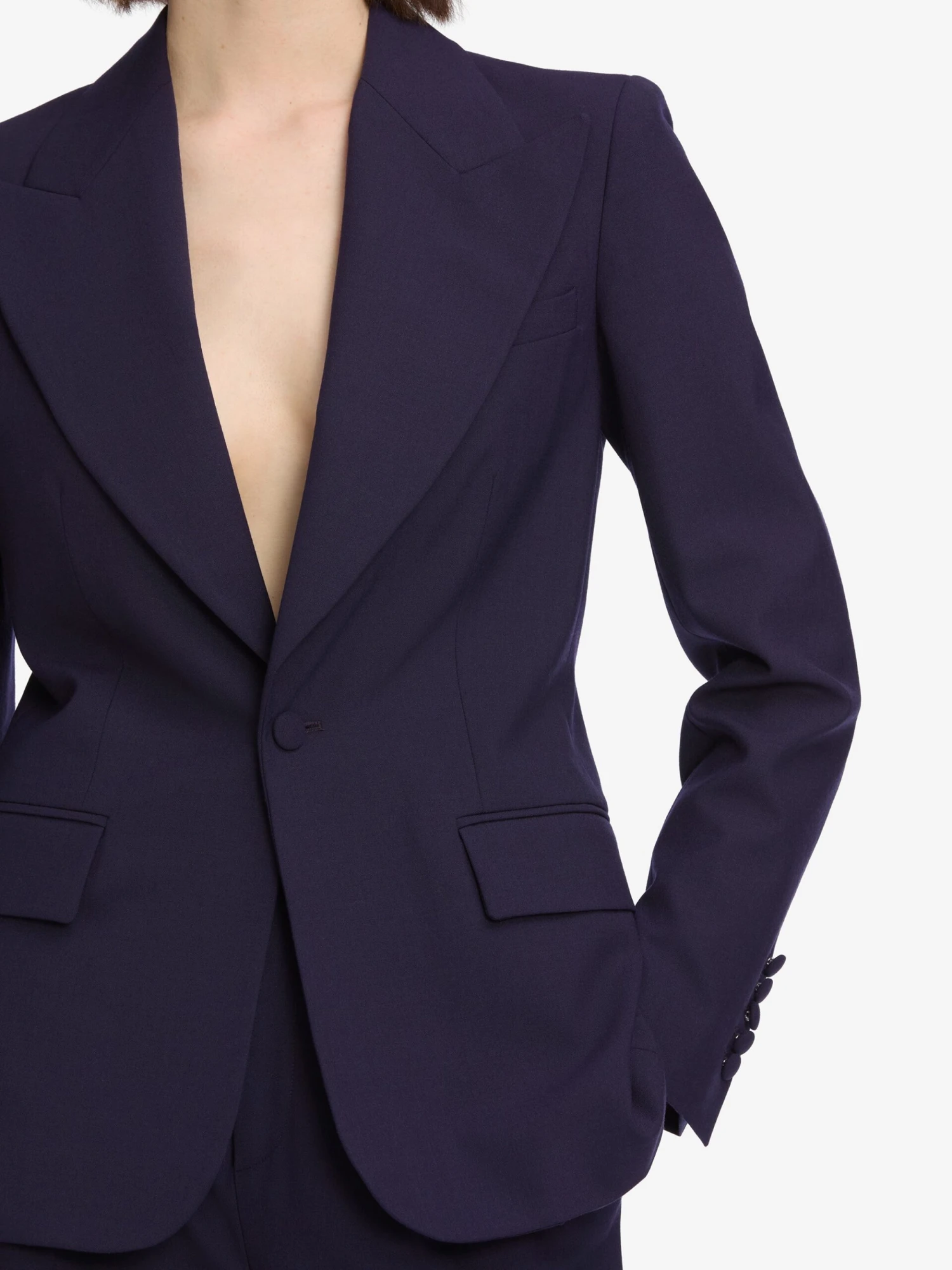 The Peak Lapel Blazer -- Royal Purple 4 The Peak Lapel Blazer -- Royal Purple - Image 4