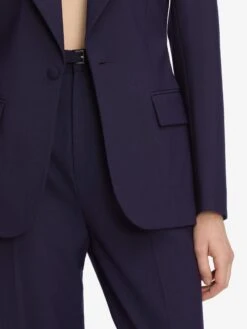 The Cuffed Pleated Trouser -- Royal Purple -Frame Fashion Shop WF25WBZ001 RYPL WF25WPA001 RYPL 10486