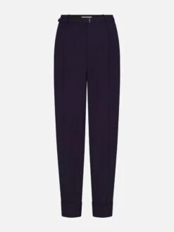 The Cuffed Pleated Trouser -- Royal Purple