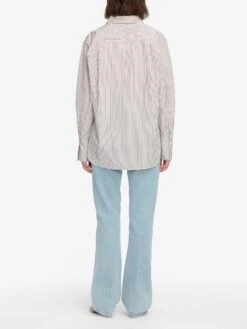 The Striped Boy Shirt -- Aubergine Multi -Frame Fashion Shop WF25WSH030 ABRM 10240