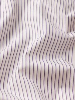The Striped Boy Shirt -- Aubergine Multi -Frame Fashion Shop WF25WSH030 WBRM FABRICDETAIL
