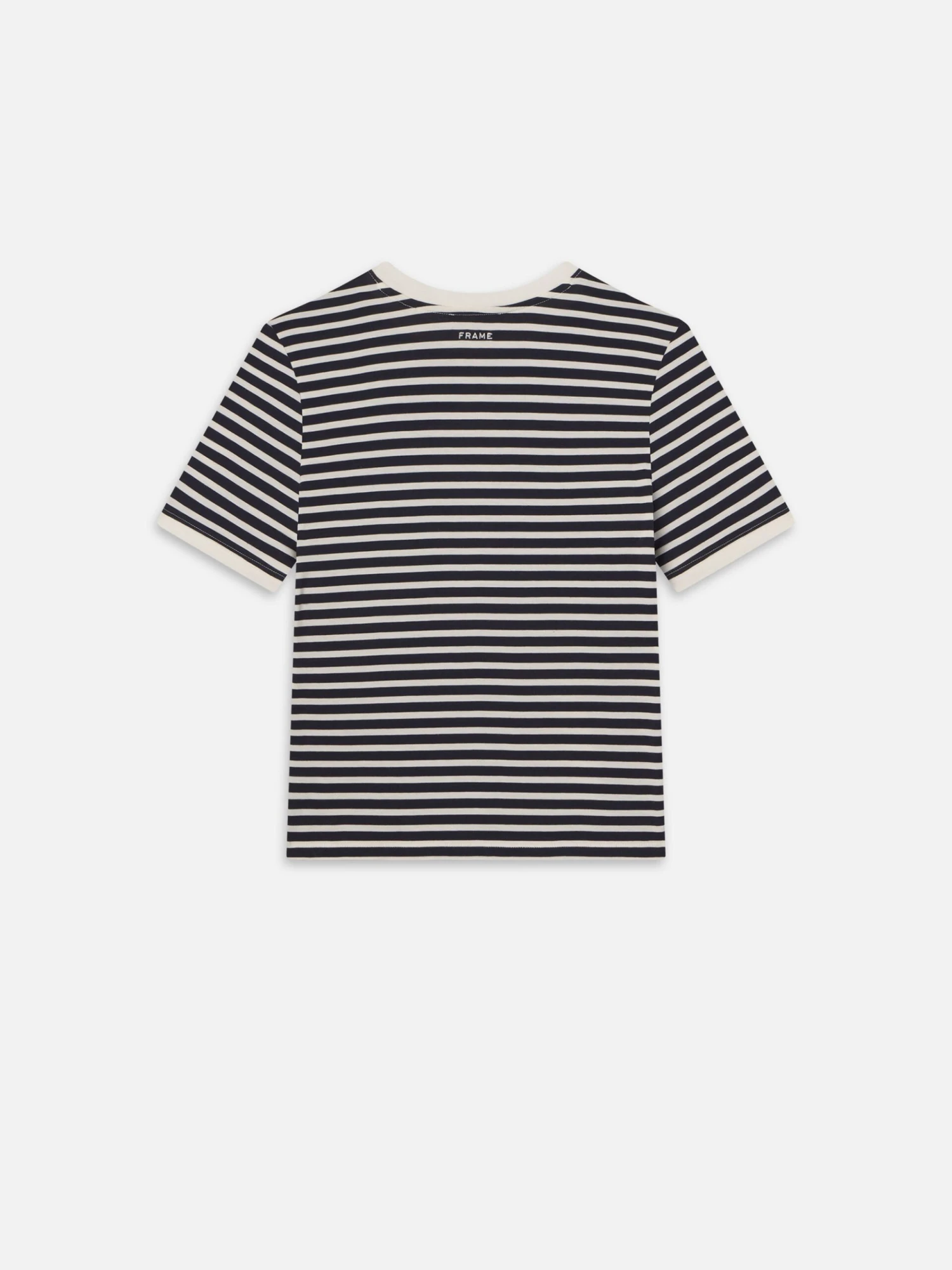 Ritz Striped Baby Tee -- Navy Multi 5 Ritz Striped Baby Tee -- Navy Multi - Image 5