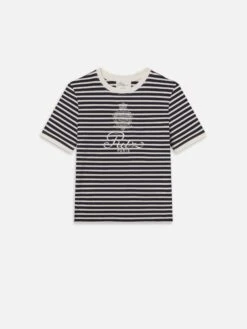 Ritz Striped Baby Tee -- Navy Multi