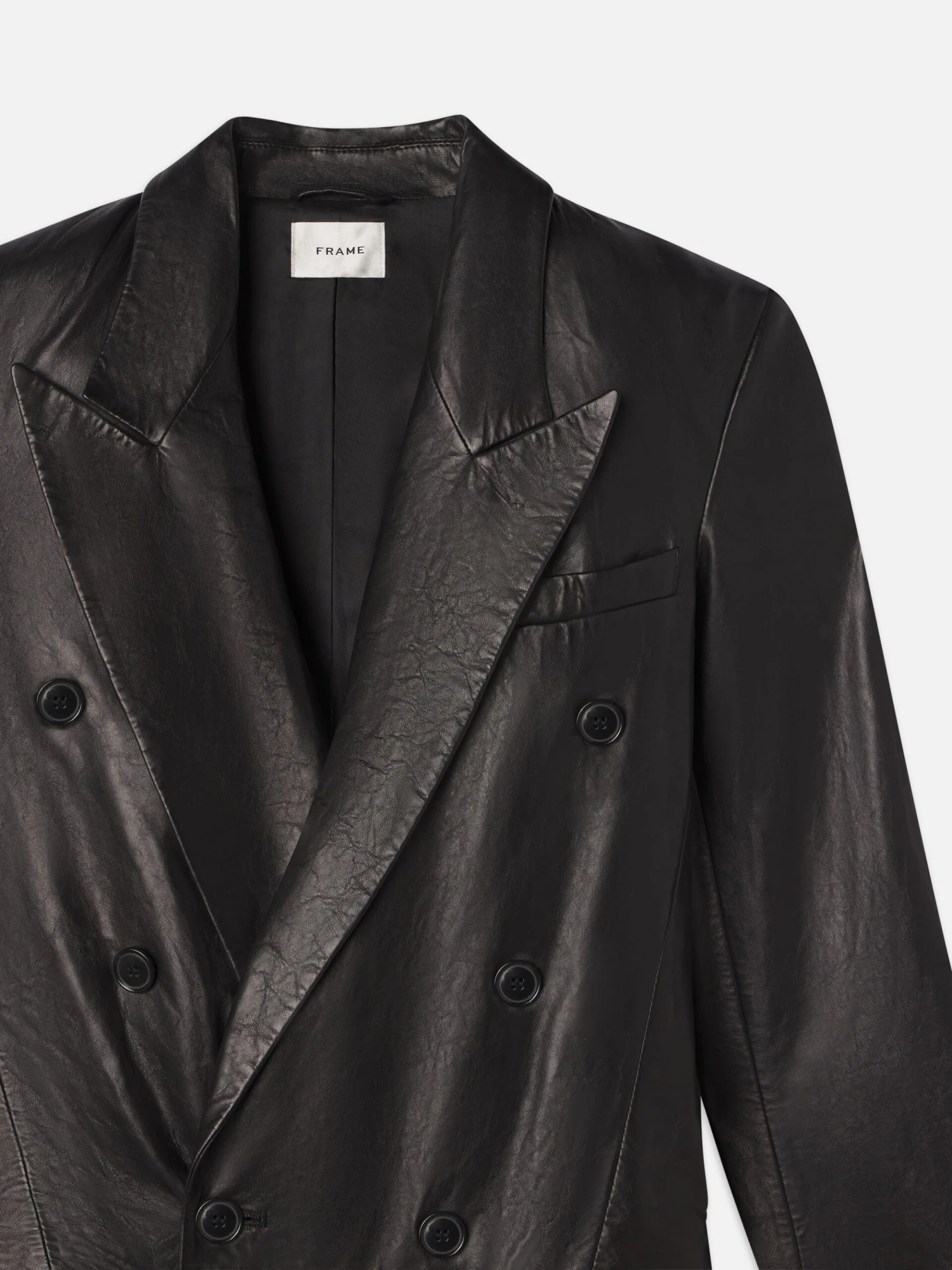 Tailored Leather Coat -- Black 3 Tailored Leather Coat -- Black - Image 3