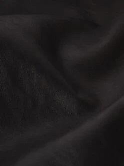 Tailored Leather Coat -- Black 9 Tailored Leather Coat -- Black -Frame Fashion Shop WP25LOW002 BLK FABRIC DET