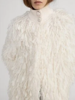 The Shaggy Coat -- Cream -Frame Fashion Shop WP26KJA001 CREA 0636