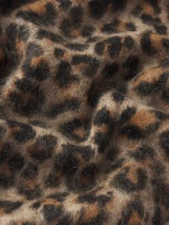 The Brushed Leopard Cardi -- Leopard 13 The Brushed Leopard Cardi -- Leopard -Frame Fashion Shop WP26KSW050 LEPD FABRICDETAIL