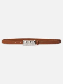 Sculptural Belt -- Cognac
