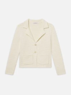 The Crochet Blazer -- Cream