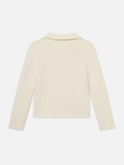 The Crochet Blazer -- Cream 9 The Crochet Blazer -- Cream -Frame Fashion Shop WS25KSW024 CREA B