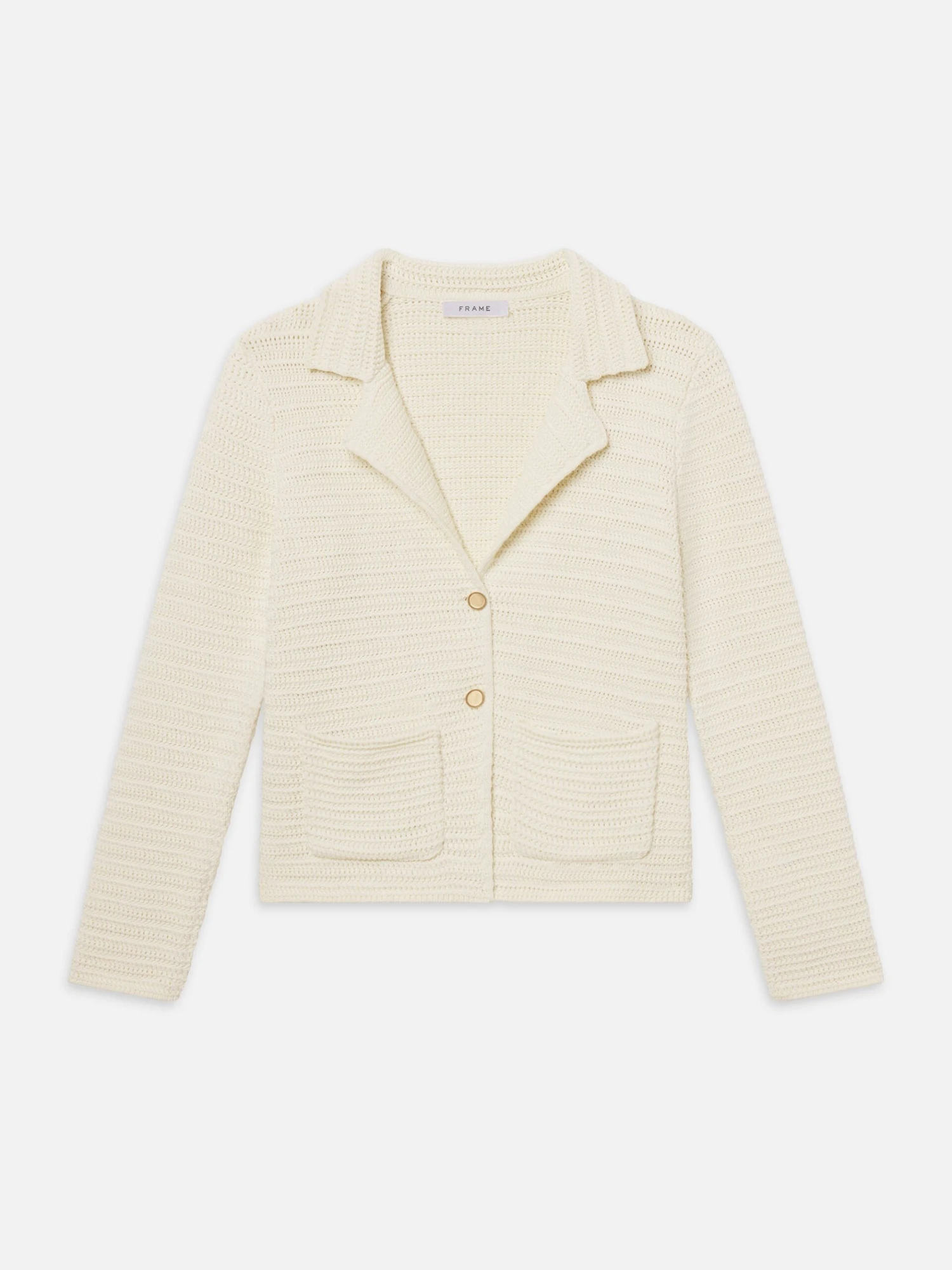 The Crochet Blazer -- Cream 1 The Crochet Blazer -- Cream