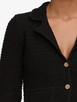 The Crochet Blazer -- Black -Frame Fashion Shop WS25KSW024 BLK 13121