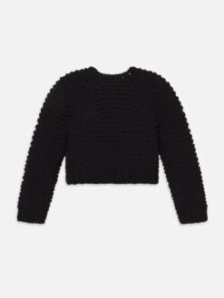 The Bubble Cardi -- Black -Frame Fashion Shop WS25KSW041 BLK BACK