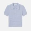 The Smocked Polo -- Light Chambray