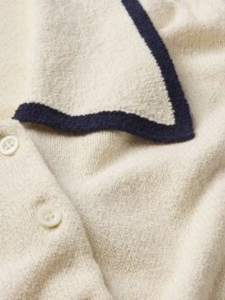 The Sailor Sweater -- Cream Multi -Frame Fashion Shop WS25KSW054 CREM FABRICDETAIL