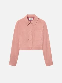 The Small Suede Jacket -- Flamingo
