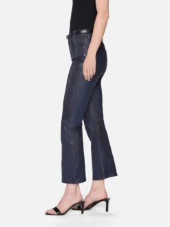 The Leather Reboot Crop -- Dark Indigo -Frame Fashion Shop WS25LPA001 DKIN 01454