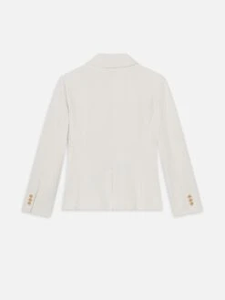 The Seersucker Smart Blazer -- Light Chambray Multi -Frame Fashion Shop WS25WBZ013 LCHM B