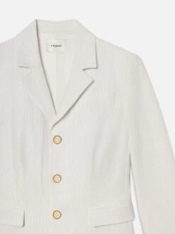 The Seersucker Smart Blazer -- Light Chambray Multi -Frame Fashion Shop WS25WBZ013 LCHM DET