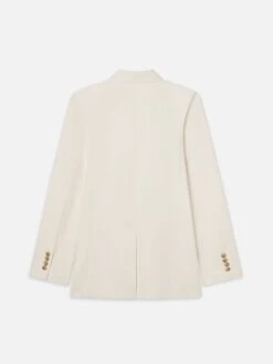 The Relaxed Everyday Blazer -- Ecru 5 The Relaxed Everyday Blazer -- Ecru -Frame Fashion Shop WS25WBZ015 ECRU B