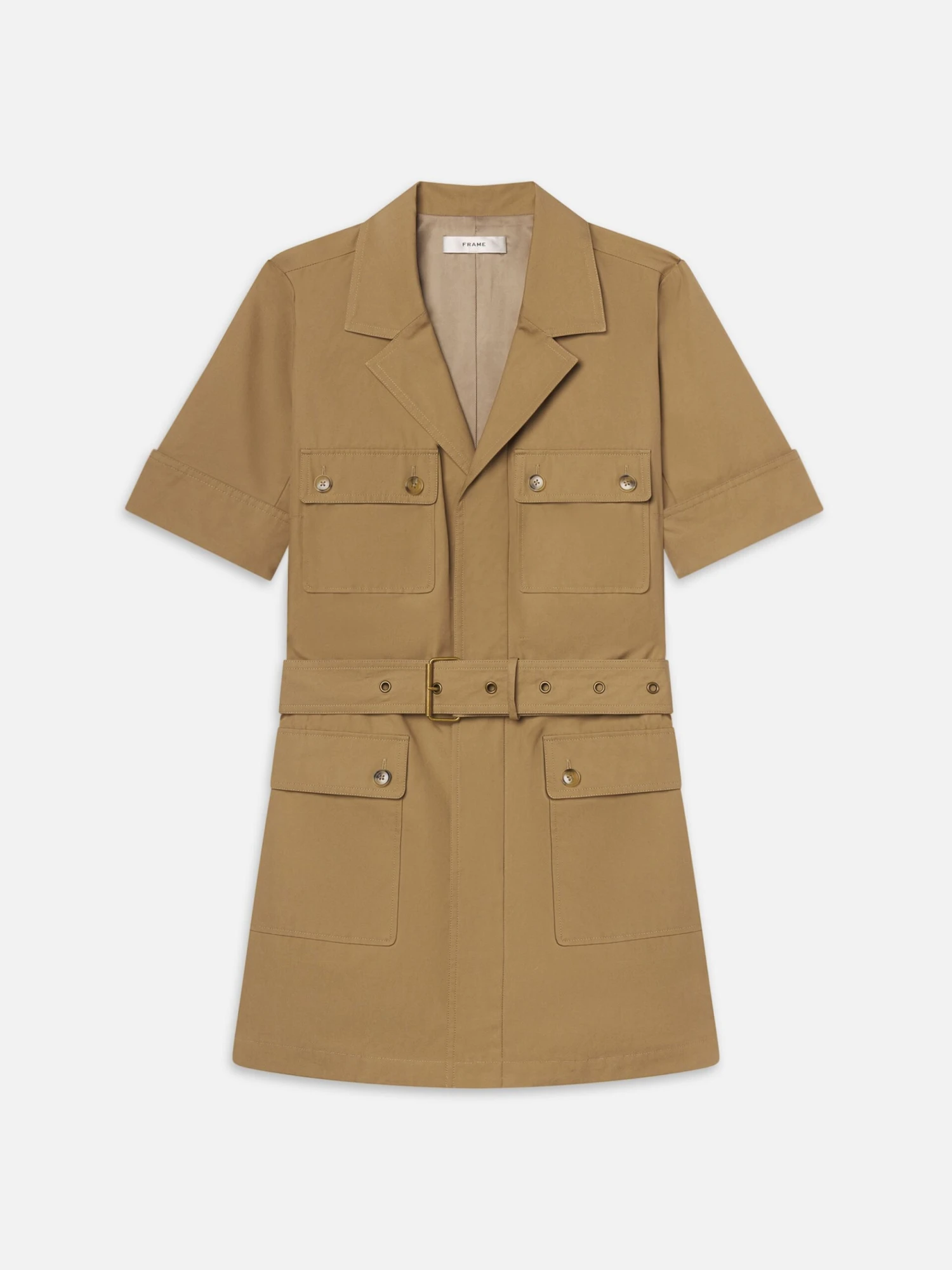 The Utility Dress -- Khaki Tan 1 The Utility Dress -- Khaki Tan