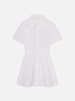 The Flare Mini Dress -- White